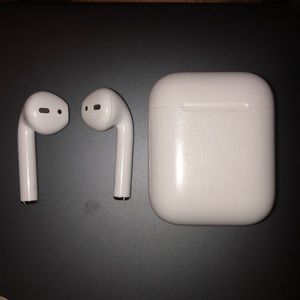 Used AirPods with charging case